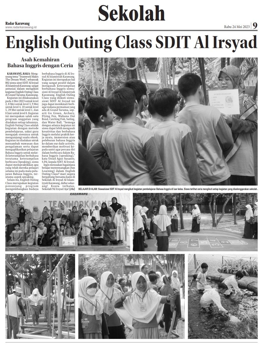 English Outing Class SDIT Al Irsyad Asah Kemahiran Bahasa Inggris dengan Ceria