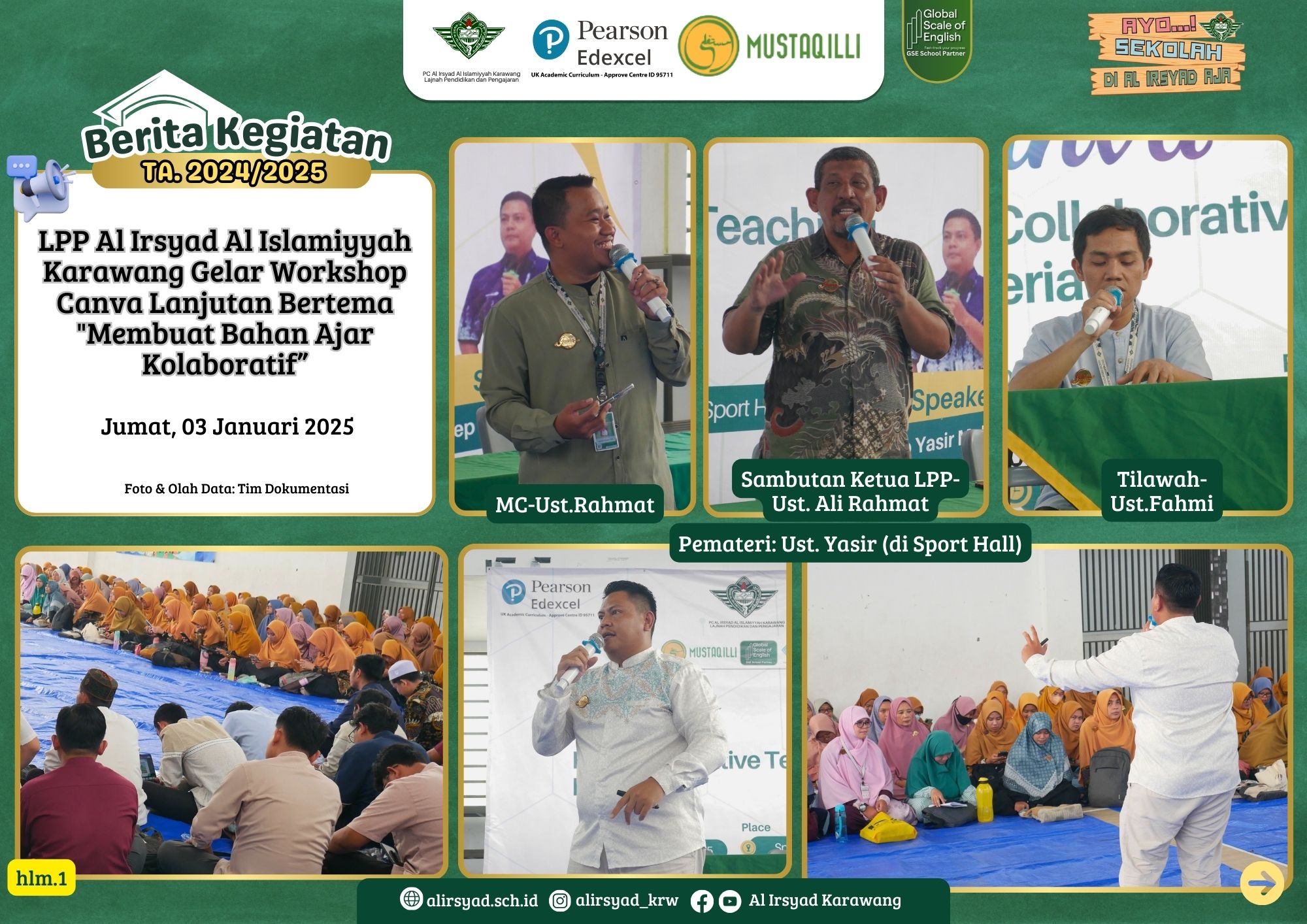 LPP Al Irsyad Al Islamiyyah Karawang Gelar Workshop Canva Lanjutan Bertema Membuat Bahan Ajar Kolaboratif