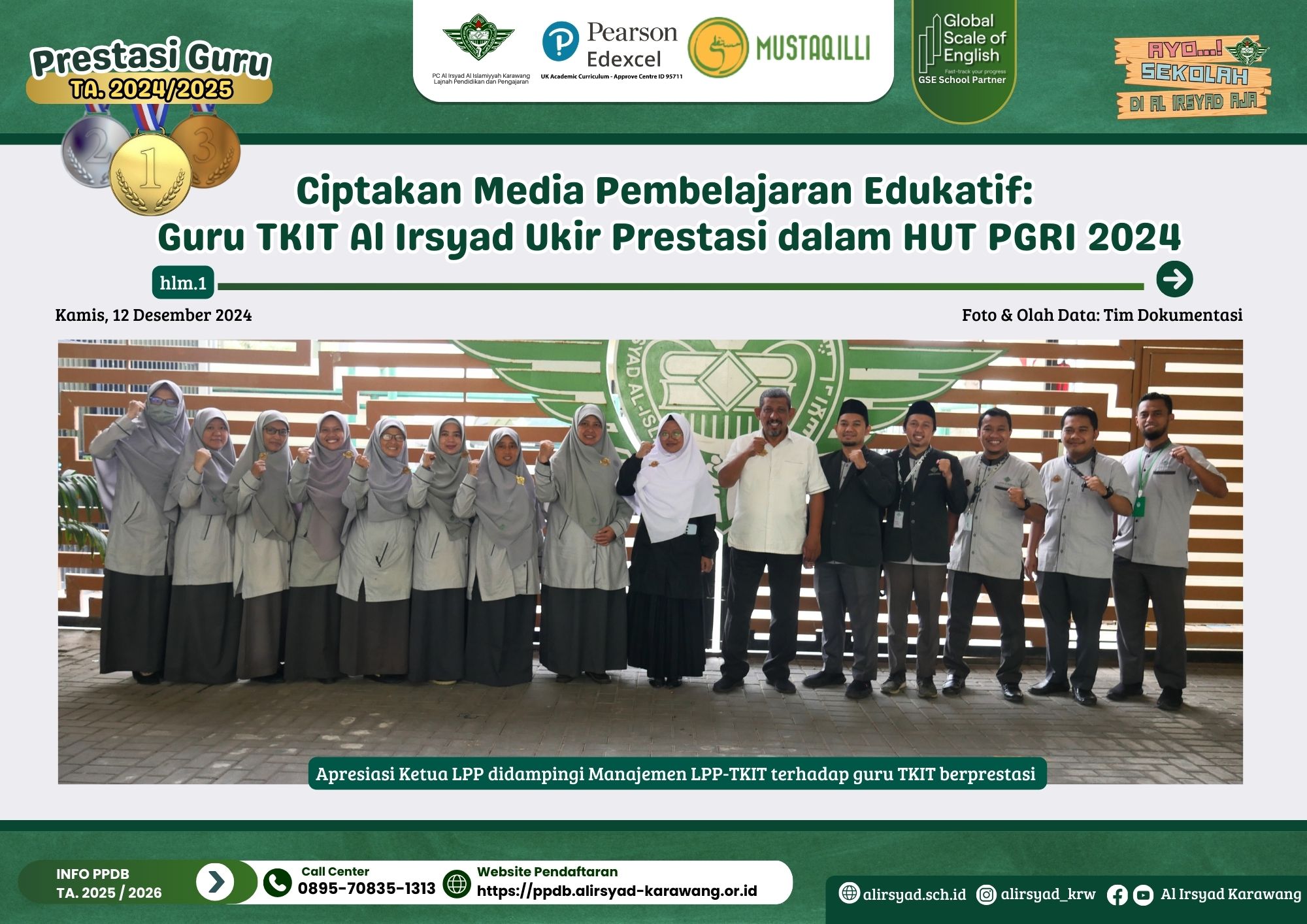 Ciptakan Media Pembelajaran Edukatif: Guru TKIT Al Irsyad Ukir Prestasi dalam HUT PGRI 2024 